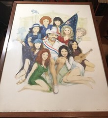 Nashville – Robert Altman – Incredible Original Art! Color Sketch Playboy Framed
