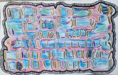 „Untitled“- Original Abstract Watercolor Painting With Acrylic And Ink Details
