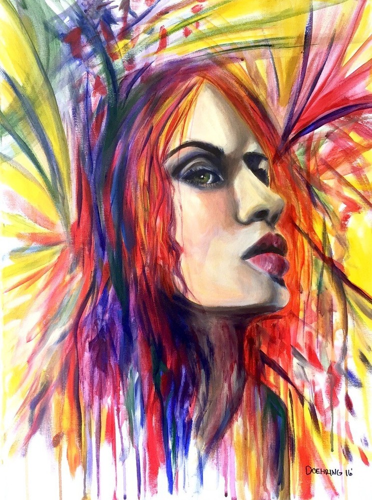 Fiesta; Original Painting by Jennifer Doehring
