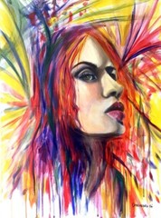 Fiesta; Original Painting by Jennifer Doehring