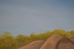 Original Painting African Elephant Family Safari Savanna Canvas Art