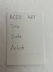 ACEO ‘Colour Me In’ ACEO Cards 2.5X3.5”