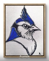 D Cook EXPRESSIONISM 14X11 Bird ABSTRACT ORIGINAL ART MODERN HOME