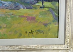 Harry Leslie Smith (1900-1974) Canadian Quebec Laurentians Oil/Board Landscape