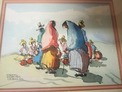 GUILLERMO MANCILLA CANESSA PERU FRAMED WATERCOLOR