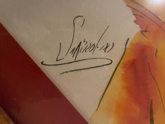 MICHAEL SMIROLDO Signed/Original WATERCOLOR Painting „Woman Jazz/Trumpet Player“