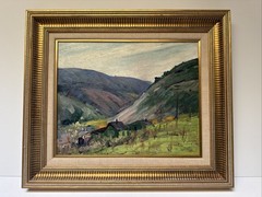 Antique San Diego Painting Early California Historic Landscape Floyd Chandler