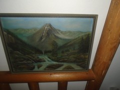 Mountain of the Holy Cross Painting Thomas Moran Attributed Framed in Colorado.
