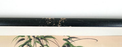 Vintage Vietnamese Watercolor on Silk Painting Boy Sleeping Water Buffalo 1034