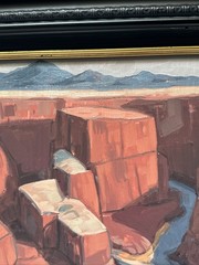 MATTHEW MICHAEL REYNOLDS PAINTING CONTEMPORARY FAMOUS LANDSCAPE Grand Canyon 10”