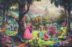 Thomas Kinkade Sleeping Beauty 18×27 A/P Limited Disney Lithograph on Paper