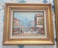 VTG Collection of 4 Caroline Burnett Canvas Original Oil Painting Framed Signed