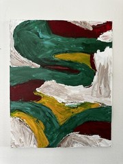 16×20 inch „Johnny Davis Abstract Acrylic on Canvas Painting – Original Artwork“