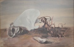 Francesco Di Cocco (1900 – 1989) Gouache painting on paper, Still life