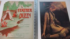 Antique Art Print Indian Maiden Music Covers Original 6 Pieces