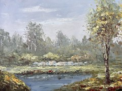 Country Road,Original Oil Painting by N. Knox, 91 X 61 cm