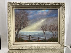 VTG. Oil Painting Impressionist English Landscape Signed By Artist