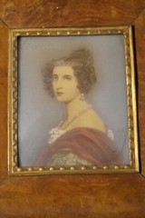ANTIQUE MINIATURE PAINTING IN PERIOD FRAME SIGNED