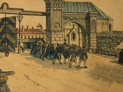 Max Neubauer (act.c.1890-1920) Vienna Währinger Line anno 1848.