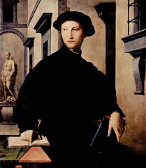 Oil painting agnolo bronzino – Young man ugolino martelli ugolino hammers canvas