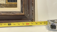Vintage Thomas Kerry Barn Scene Painting On Board Framed Signed