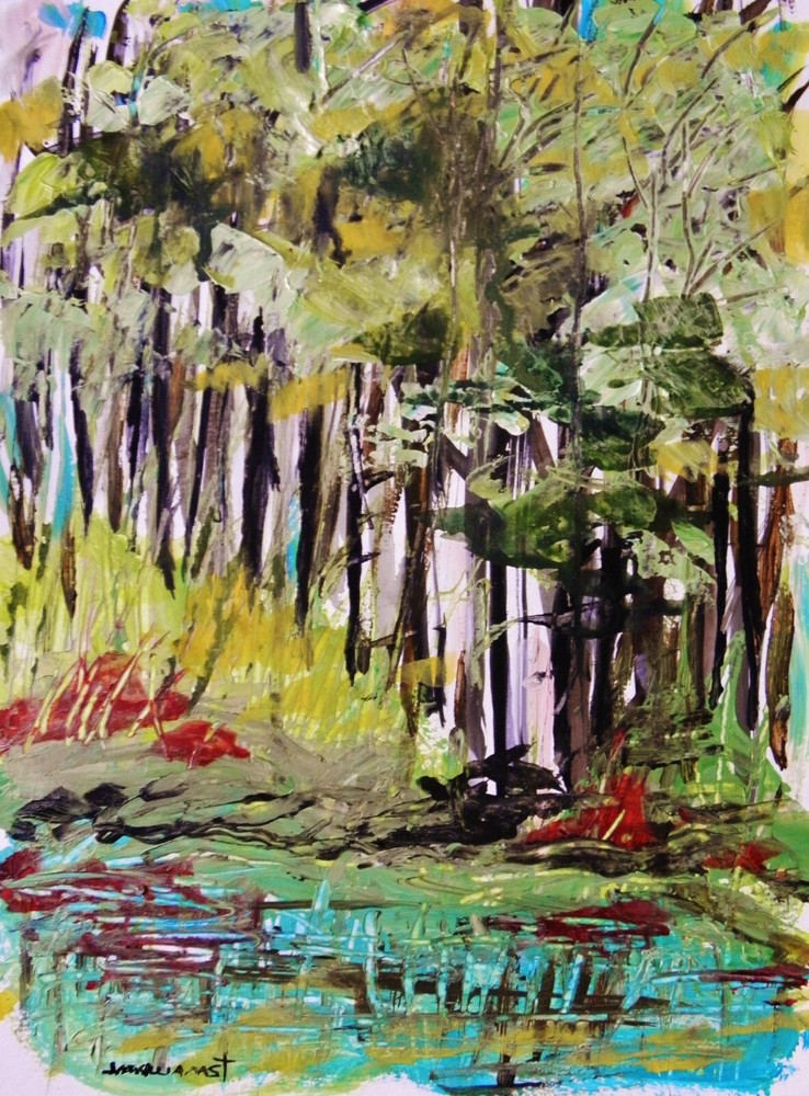ORIGINAL Landscape WATERCOLOR Painting JMW art John Williams Impressionism