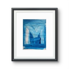 „M“ Classroom Graffiti Abstract Pop Art Paper Painting Modern Design.