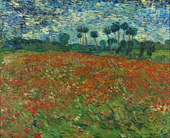 Vincent van Gogh – Poppy field Painitng Canvas Print wall home Decor