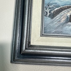 Framed Oil Painting Winter Landscape 15×13 Inch