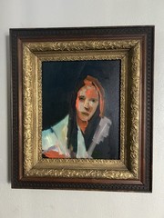 Parsons People. Original Abstract Portrait 16×20. Canvas. Signed.