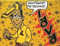 GRAFFITI LEGEND LAVA I & II aka STRAIGHTMAN URBAN STREET ART FIGURE CANVAS OOAK