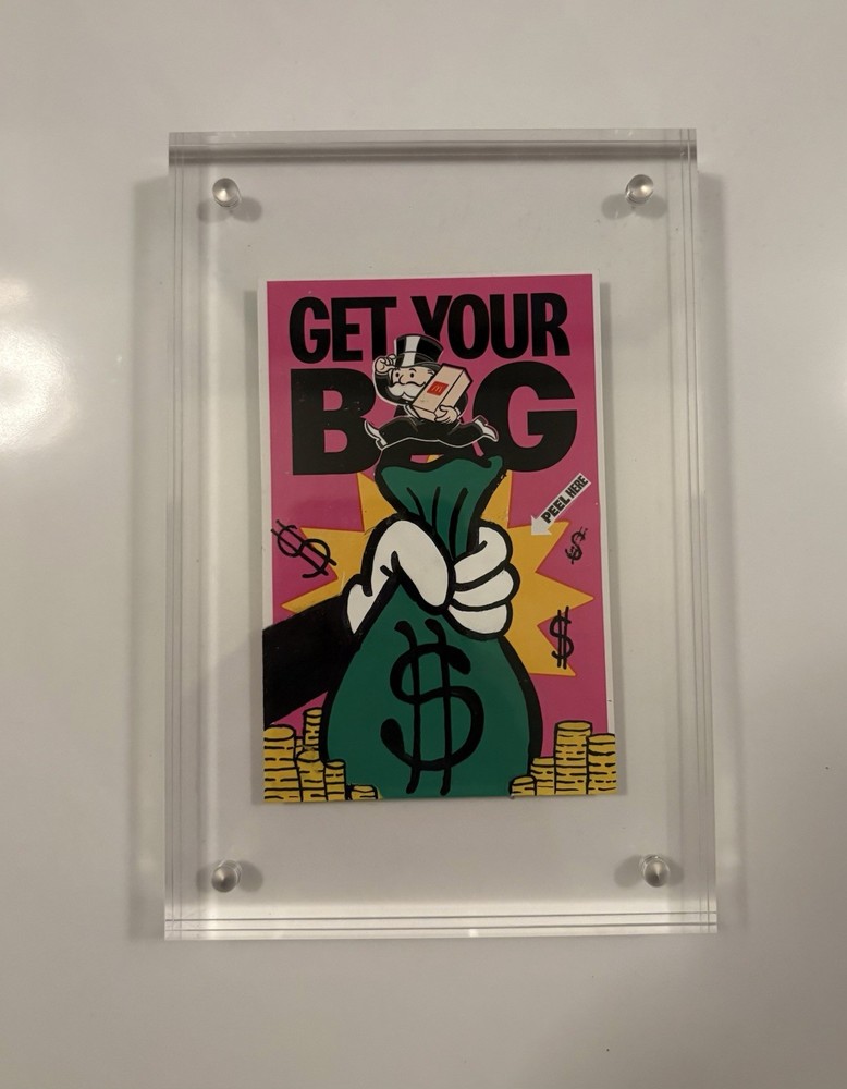Hand Painted Custom McDonald’s Monopoly Street Art Pop Art Money Man Local Art