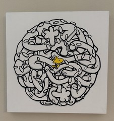 Opake 1/1 Original Painting Woodstock Peanuts Snoopy Hand-Painted Wood Panel Art