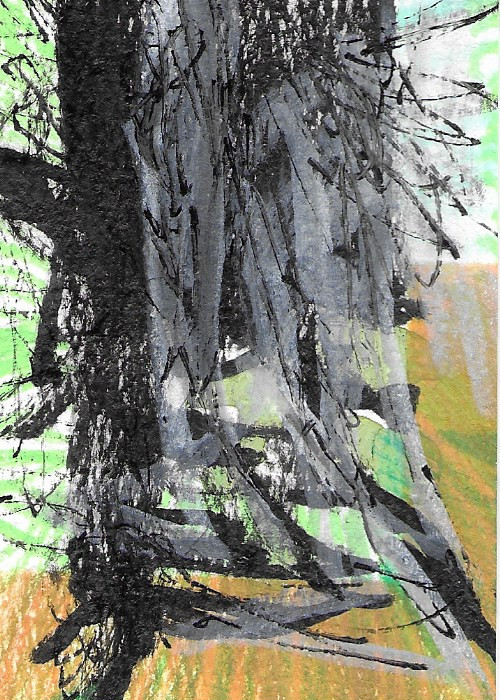 ACEO ATC CARD „Abstract 83“ REASOR Original Abstract Painting 2.5×3.5