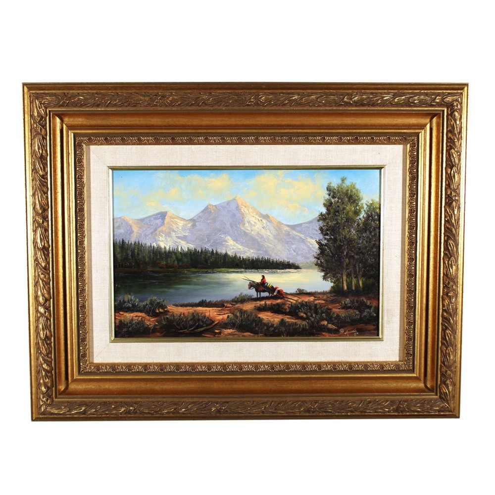 PHIL ARCURI MOUNTAIN LANDSCAPE OIL PAINTING NATIVE AMERICAN SONORA CALIFORNIA