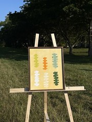 Abstract Artwork Handmade Indigenous Symbols 12 x 16 in – New without Frame