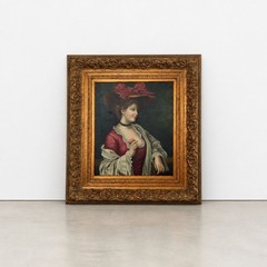 Vintage Oil Painting of „The Promised Rose“- Martin Karsh Reproduction Artwork