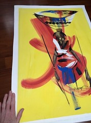 AUTHENTIC African Painting(NOT a Print Or a Copy) Original African ArtUNFRAMED