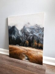 Oil Painting Landscape Original Wall Art On Canvas Contemporary Art, Mountains
