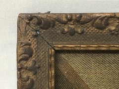 Antique Hand Painted and Signed Women’s Portrait in Original Frame.