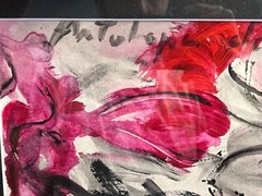 Vintage Spanish CRISTINA CASADEVALL Acrylic Painting Abstract Flamenco Dancers