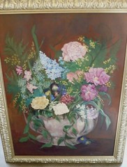 DOMINIQUE SARDELL, LOS ANGELES CALIF CA FLORAL FLOWERS SIGNED OIL, DELIVERY ONLY