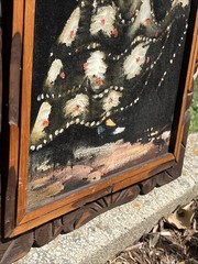 VTG 1970s Black Velvet Spanish Woman Dancer Painting Mexico Flamenco