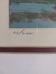 Limited Edition Watercolor Framed, 27 Of 250 Signed 15×18