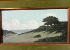 Richard DeTreville 1864-1929 PAIR small landscape paintings listed California