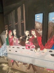 Jesus Christ Beautiful Pop Art Painting Lot Of Three By Linda Stamberger!