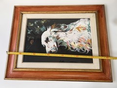 Luigi pignataro vintage 70s oil painting for measurements see photos.