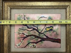 Vintage Mid-Century Enamel on Copper Plaque Painting by Tita Sterling