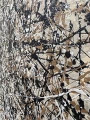 Giant Jackson Pollock Painting – Abstract EXPRESSIONIST – un-stretched canvas
