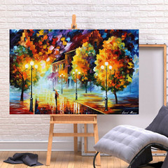 Leonid Afremov CITY SLEEPS 30″x24″ LIMITED EDITION GICLEE ORIGINAL